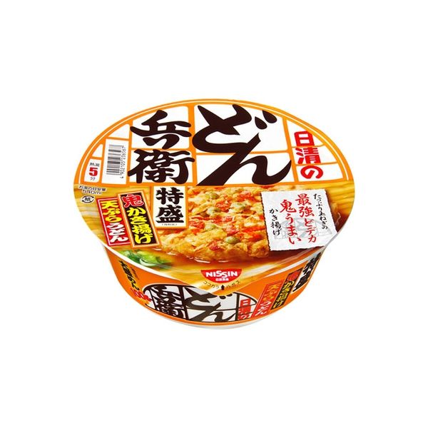 日清食品 どん兵衛 特盛かき揚げ天ぷらうどん カップ 138g×12 5145297 1ケース（12入）（直送品）