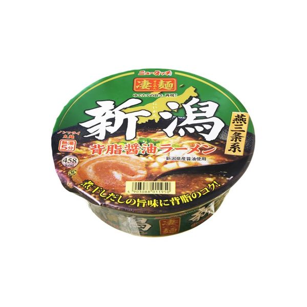 ヤマダイ ニュータッチ 凄麺新潟背脂醤油ラーメン カップ 124g×12 5146159 1ケース（12入）（直送品）