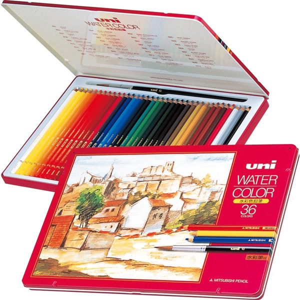 三菱鉛筆 ユニウォーターカラー 36色 UWC36C 1個（36色各1本入）（直送品）