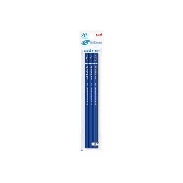 三菱鉛筆 ユニスター 1008（3P PLT 青）2B US1008 1セット（6パック（3本入））（直送品）