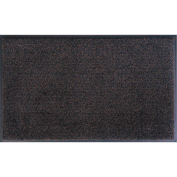 屋内外兼用玄関マット アイアンホース（ストライプ）ブラック・ブラウン 36 x 60 cm 1枚