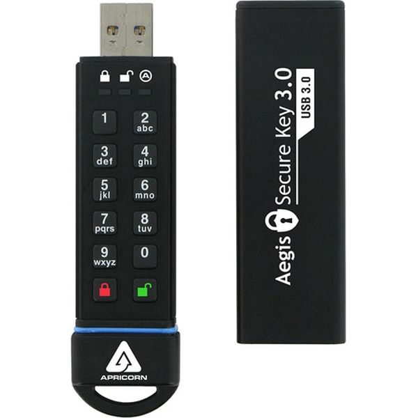 Apricorn Aegis Secure Key - USB 3.0 Flash Drive ASK3-480GB（直送品）