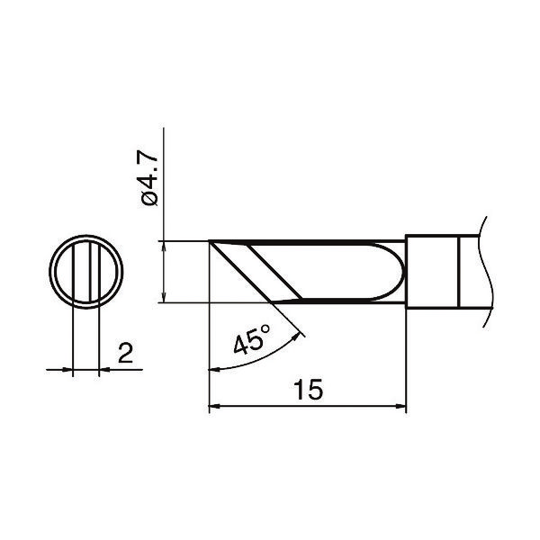 白光 こて先 K型 T36-K 1本 163-9843（直送品）