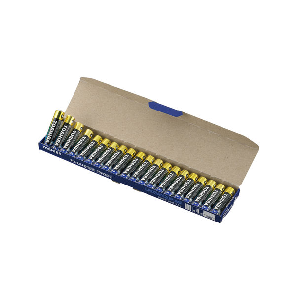 東芝 アルカリ乾電池　単4形　シュリンクなし紙箱包 LR03AN 20P（AS） 1セット（40本：20本×2箱）