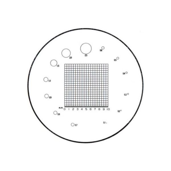 クリアー光学 ガラススケール Φ35mm （タイプ7） P-207N 1個 64-5275-14（直送品）