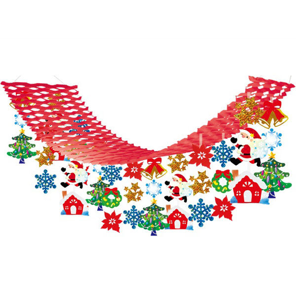 クサカ クリスマスナイトプリーツハンガー　店舗装飾 吊り下げ 施設 クリスマス 冬 日本製 XMPH4507 1個（直送品）