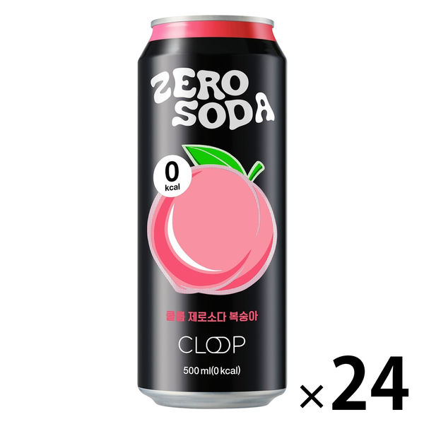 巨林フーズ&リカー ZERO SODA（ゼロ ソーダ）もも 500ml 1箱（24缶入）