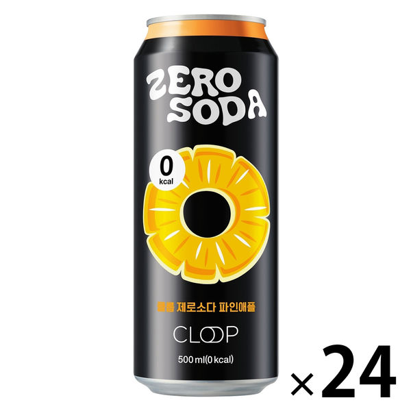 巨林フーズ&リカー ZERO SODA（ゼロ ソーダ）パイナップル 500ml 1箱（24缶入）