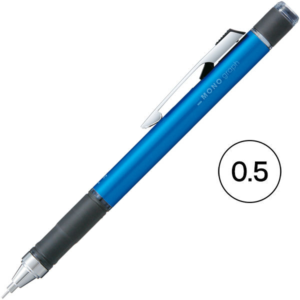 シャープペンシル　MONOgraph　モノグラフグリップ　0.5mm　ライトブルー　DPA-141B　1本　トンボ鉛筆