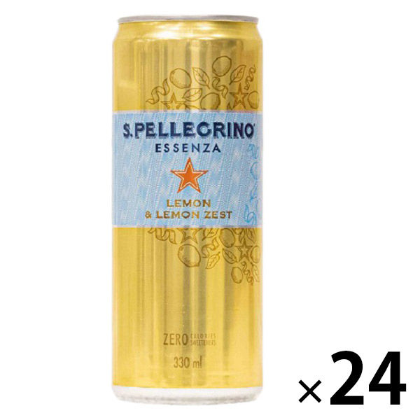 サンペレグリノ エッセンザ レモン&レモンゼスト 330ml 1箱（24缶入）