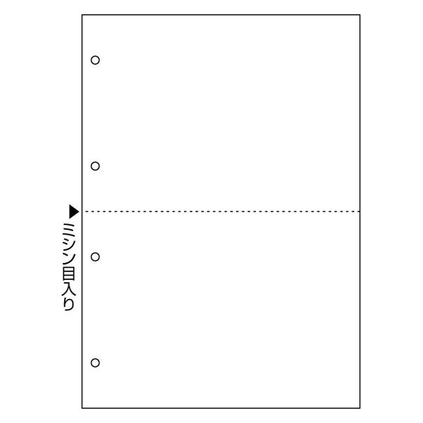 ヒサゴ Ａ４ＮＣ白紙２面４穴　大入 FSCF2003Z 1箱（直送品）
