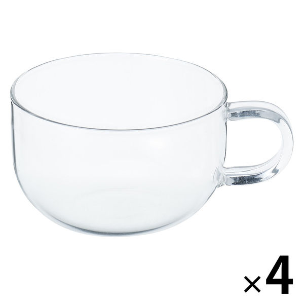無印良品 耐熱ガラス ティーカップ 約250ml 1セット（4個） 良品計画
