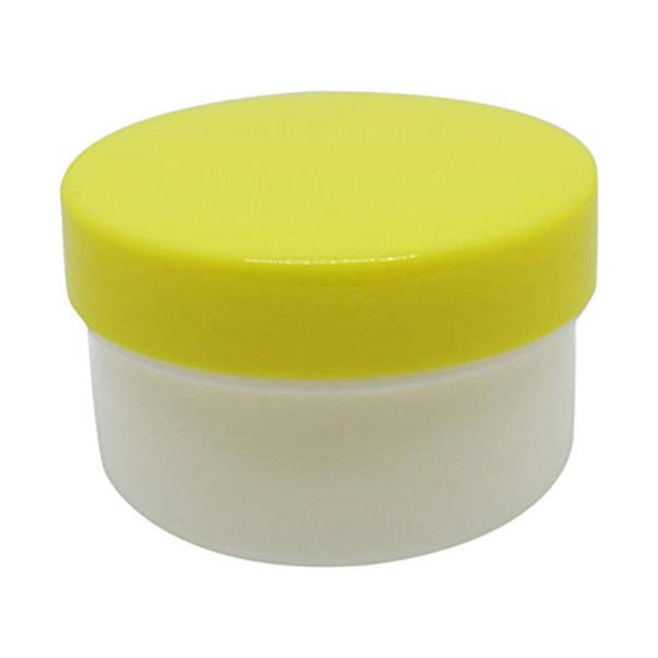 エムアイケミカル 軟膏容器プラ壷Ａー６号（未滅菌） 黄 6106 1箱（50個入）（直送品）