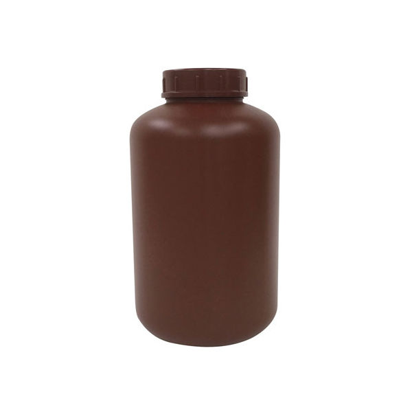 コクゴ PE広口瓶(茶) 茶色 24-7364-07 1個（直送品）