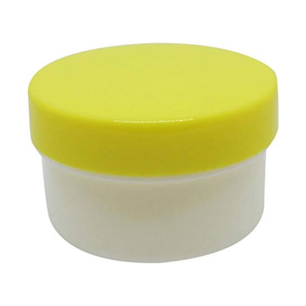 エムアイケミカル 軟膏容器プラ壷Ａー３号（未滅菌） 黄 6103 1セット（100個入）（直送品）