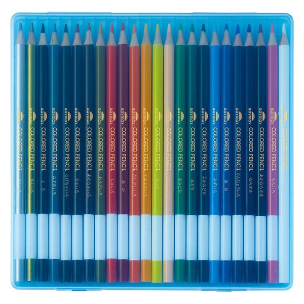 レイメイ藤井 先生おすすめ 色鉛筆 24色セット ケース：ブルー RE1191A 1個（直送品）