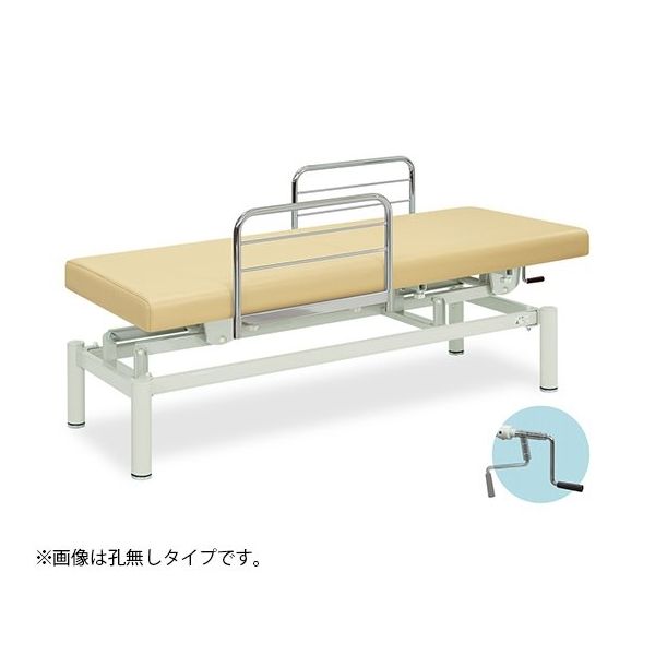 高田ベッド製作所 有孔102型手動式昇降ベッド 幅70×長さ180×高さ45~83cm アイボリー TB-102U 1個（直送品）