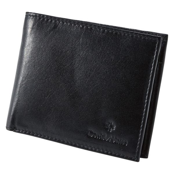 アセット デービッド・ヒックス　メンズ二つ折り財布 ブラック DHS300 1箱（直送品）