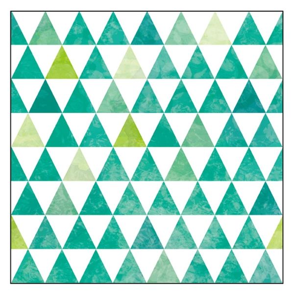 P・O・Pプロダクツ キャンバス　Ｐａｔｔｅｒｎ　三角（緑）　Ｓ３０　Ｎｏ．４３１８４ 073826 1枚（直送品）