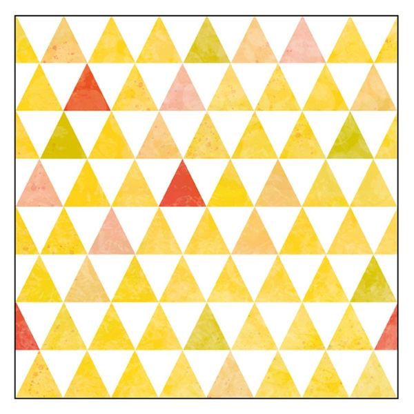 P・O・Pプロダクツ キャンバス　Ｐａｔｔｅｒｎ　三角（黄）　Ｓ３０　Ｎｏ．４３１８２ 073828 1枚（直送品）
