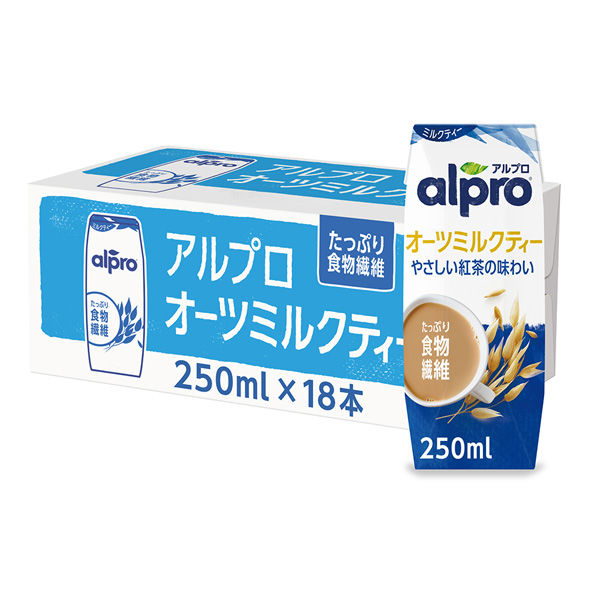 ダノンジャパン アルプロ たっぷり食物繊維 オーツミルクティー やさしい紅茶の味わい 250ml×36本（直送品）