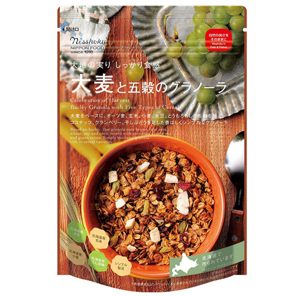 日本食品製造（資） 日食 大麦と五穀のグラノーラ 240g×8個 4904075007086（直送品）