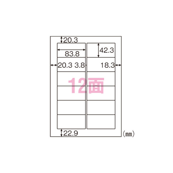 ヒサゴ 環境に配慮したタック　１２面 FSCOP861 1パック