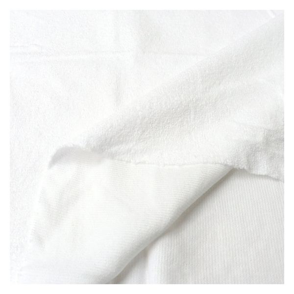 日本紐釦貿易 ウルトラパル生地（タオル生地） 巾約92cm×1m切売 ホワイト IBK6340-1（直送品）