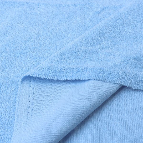 日本紐釦貿易 ウルトラパル生地（タオル生地） 巾約92cm×9m切売　ブルー IBK6340-6（直送品）