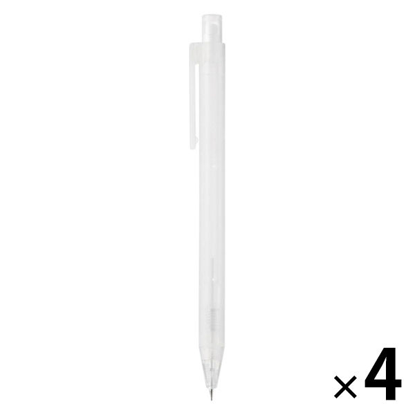 無印良品 シャープペン 半透明 0.5mm 1セット（4本） 良品計画