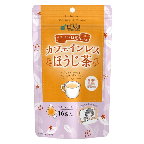 国太楼 カフェインレスほうじ茶 ティーバッグ 1袋（16バッグ入）