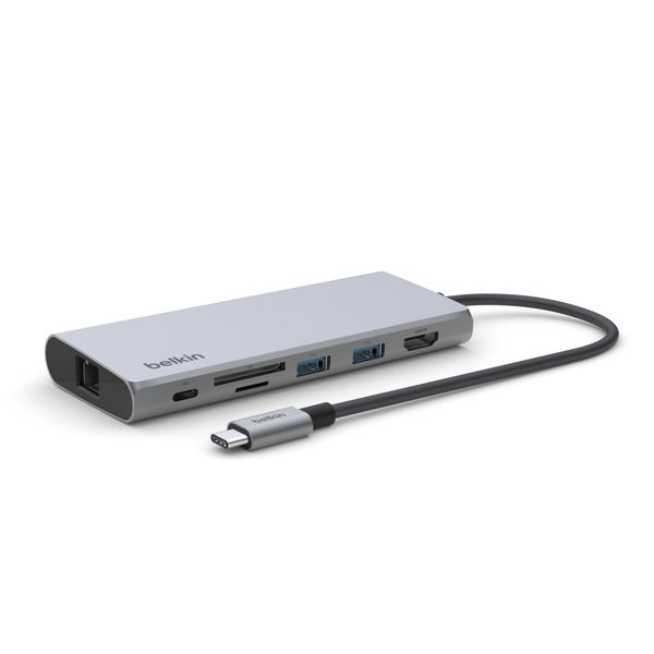 ドッキングステーション USB Type-C接続 7 in 1 HDMIポート LANポート SDカードスロット搭載 USBハブ Belkin 1個