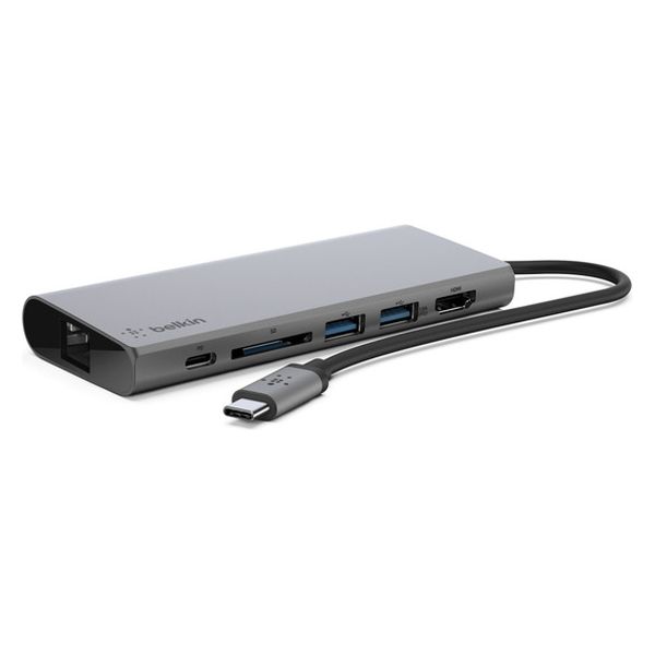 ドッキングステーション USB Type-Cハブ LANポート SDカードスロット HDMI×1 USBハブ Belkin 1個
