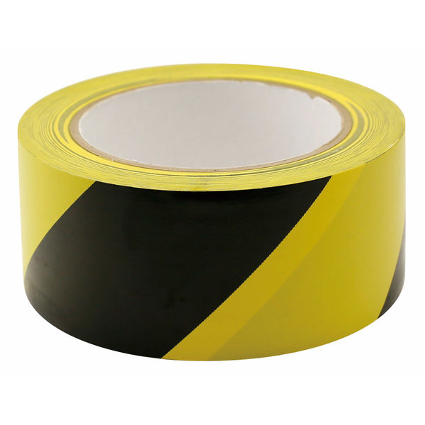 キラックス 危険表示PVCラインテープ 黄/黒 50mm×30m 59 1箱（30個入）（直送品）