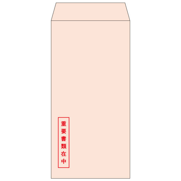 ヒサゴ 透けない封筒長形６号ピンク　重要書類在中 MF61NS 1冊