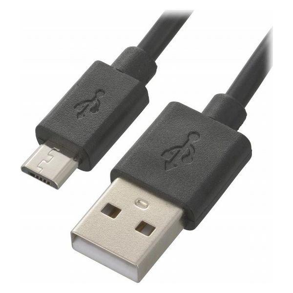 オーム電機 USBケーブル2A USB-マイクロB 2m 01-7241 1個（直送品）