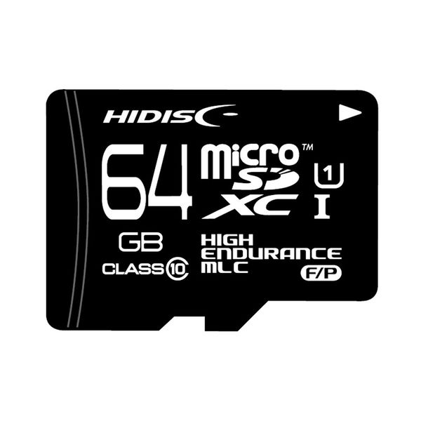 産業用microSDカード KIOXIA製MLCチップ採用 高耐久 microSDXCカード 64GB HDMCSDXC64GMLPJP3 1個（直送品）