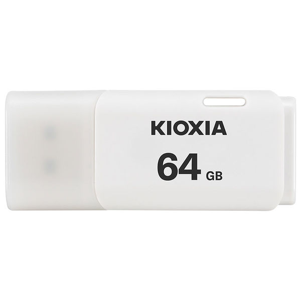 キオクシア USBフラッシュメモリ USB2.0 64GB ホワイト U202 11-1092 1個（直送品）