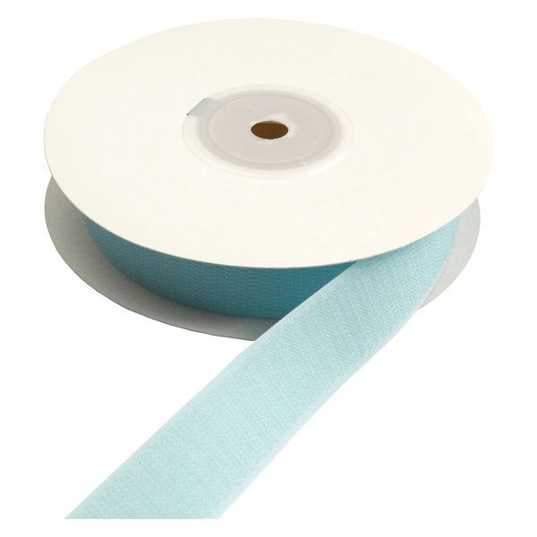 日本紐釦 ベルクロ面ファスナー 縫い付けタイプ 巾25mm 徳用5m巻 B(ループ) 160サックスブルー（直送品）
