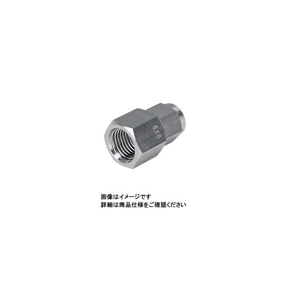 日本ピスコ SUS316締付継手 メスストレート NSCF0860ー02 NSCF0860-02 1セット(3個)（直送品）