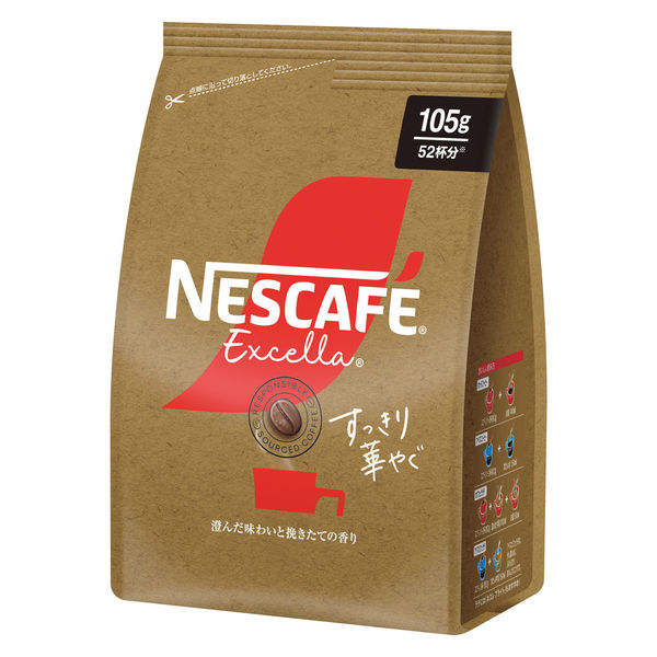 【インスタントコーヒー】ネスレ日本 ネスカフェ エクセラ すっきり華やぐ 1袋（105g）