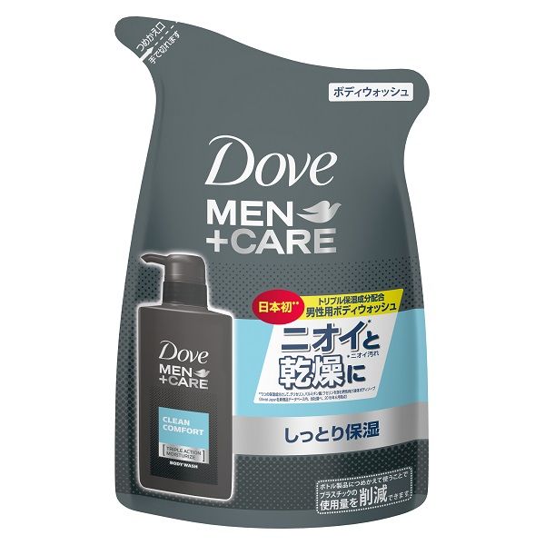 Dove MEN（ダヴメン）+ケア ボディウォッシュ メンズ しっとり保湿 クリーンコンフォート 詰め替え 320g ユニリーバ