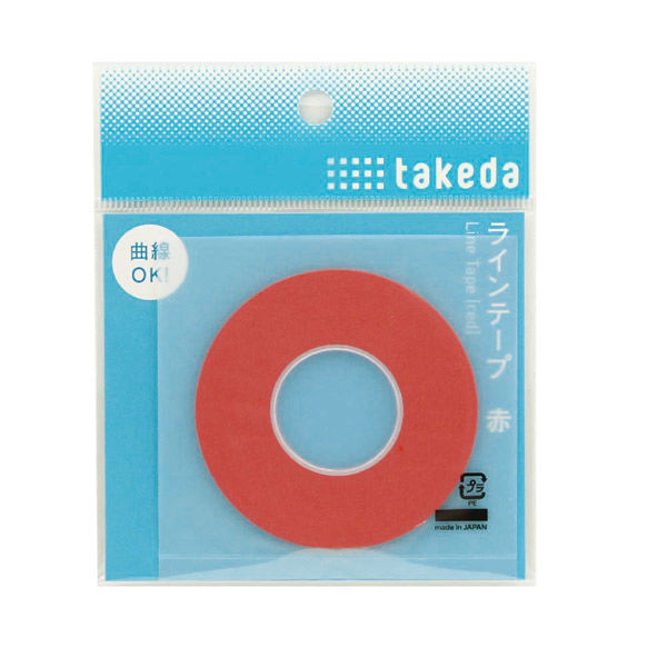 TTC ラインテープ 1.5mm 赤 25-1560 1セット（2個）（直送品）