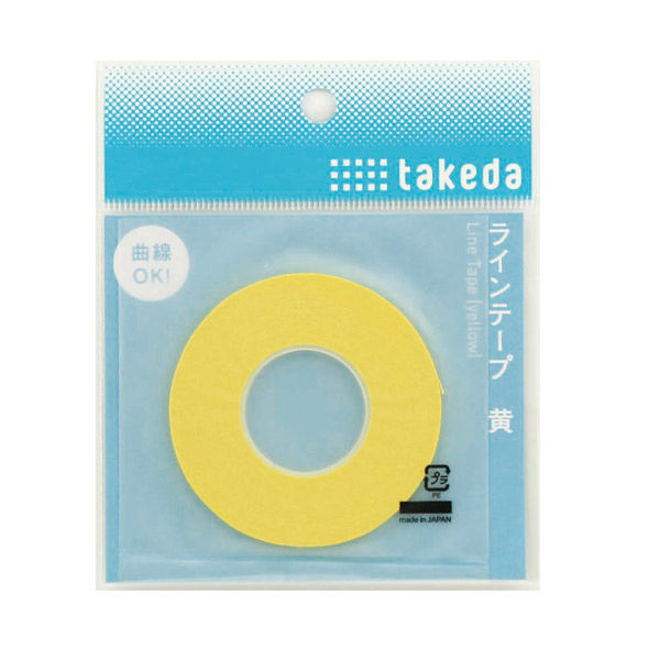 TTC ラインテープ 2.0mm 黄 25-1710 1セット（2個）（直送品）
