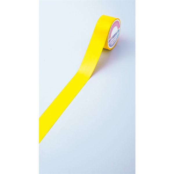 日本緑十字社 フロアラインテープ 黄 FRTG-50Y 50mm幅×20m エンビ 屋内用 257043 1巻（直送品）