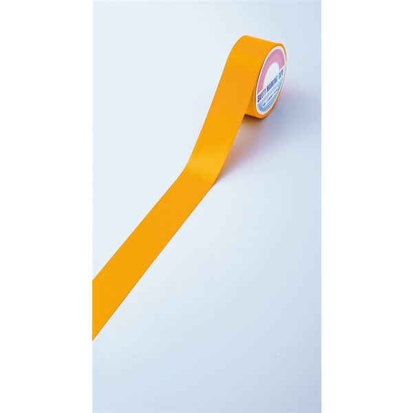 日本緑十字社 フロアラインテープ オレンジ FRTG-50YR 50mm幅×20m エンビ 屋内用 257045 1巻（直送品）