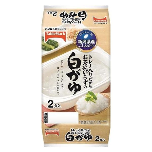 テーブルマーク　新潟県産こしひかり白がゆ　２食　500g　x8 4901520162055 8個（直送品）