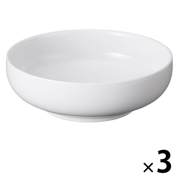 無印良品 白磁浅鉢 大 約直径15.5×高さ5cm 1セット（3個） 良品計画