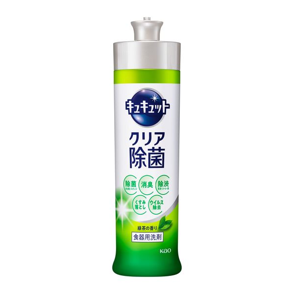 キュキュット　本体240mL×5本　クリア除菌　緑茶の香り