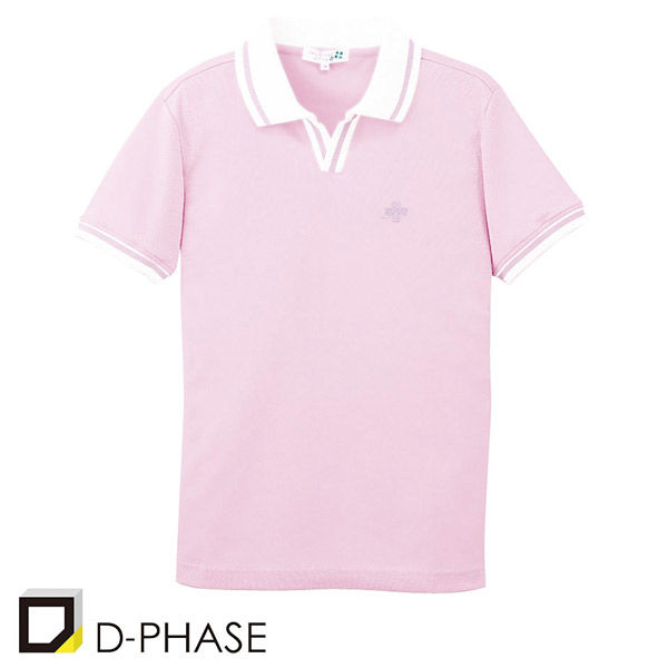レディースポロシャツ　ピンク　L(2枚組） C06 ピンク　L(2枚組） 1組(2枚） ディーフェイズ（直送品）